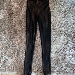 Spanx Faux Leather leggings xs petite